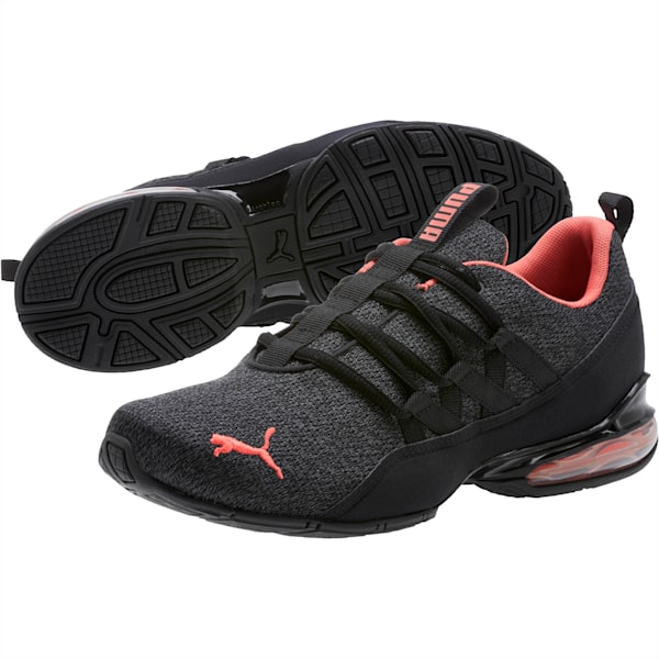 Tenis de entrenamiento para mujer Riaze Prowl, Puma Black-Spiced Coral, extralarge